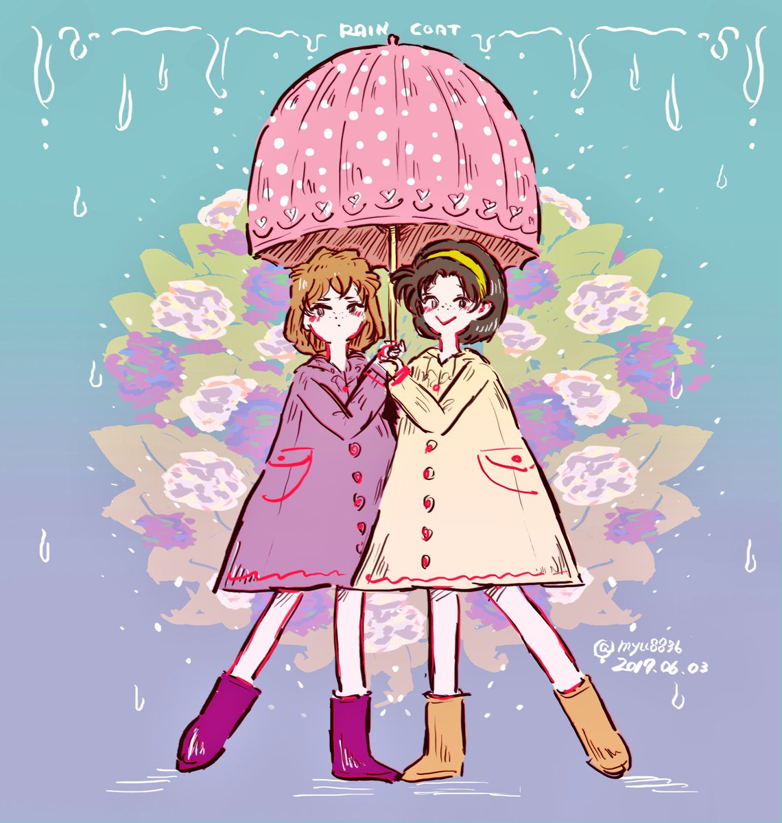 18 در توییتر コナンまじ快深夜の真剣制作60分一本勝負 お題 雨合羽 形式 イラスト キャラ 灰原哀 吉田歩美 色違いの雨合羽で 雨の日も好きになれそう 18 در توییتر コナンまじ快深夜の真剣制作60分一本勝負 お題 雨合羽 形式 イラスト キャラ 灰原哀 吉田歩美 色違いの雨合羽で 雨の日も好きになれそう