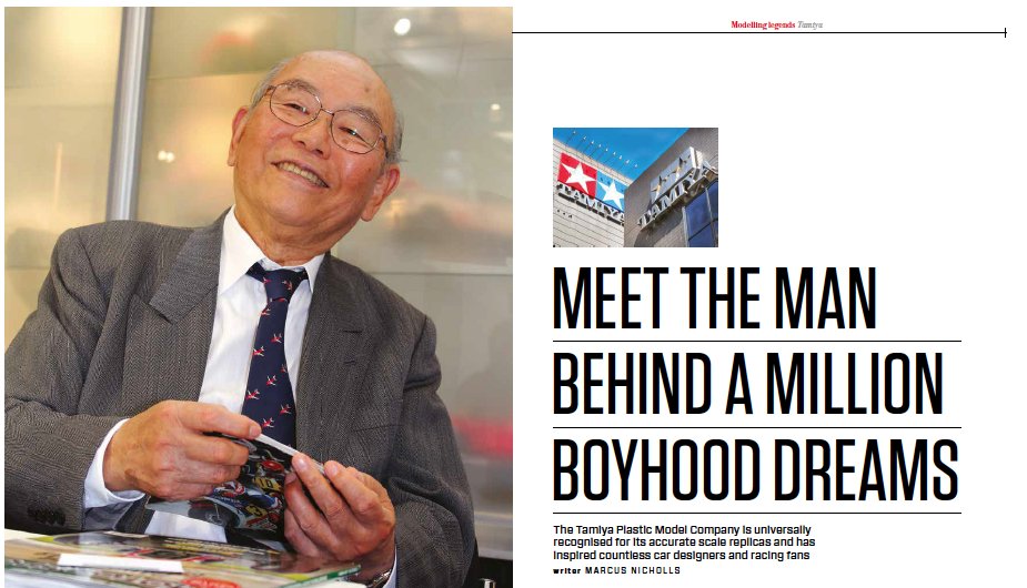 TamiyaUK's tweet photo. Tamiya fans don't miss Motorsport's interview with S Tamiya.. a fascinating look at the man who has inspired a generation of petrol heads https://t.co/Qy6yY7Lmp5