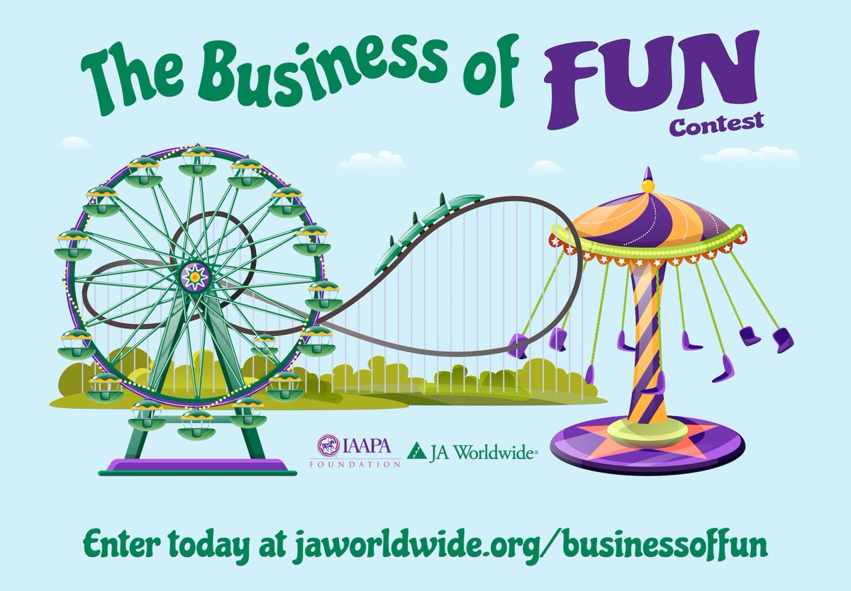 JA_Africa_'s tweet photo. Calling youth ages 14β19 who love amusement parks, museums,etc Enter @JAWorldwide & @IAAPAHQ #BusinessofFun Contest.
https://t.co/dxa2iSe2gH https://t.co/cVXjMGFH2s