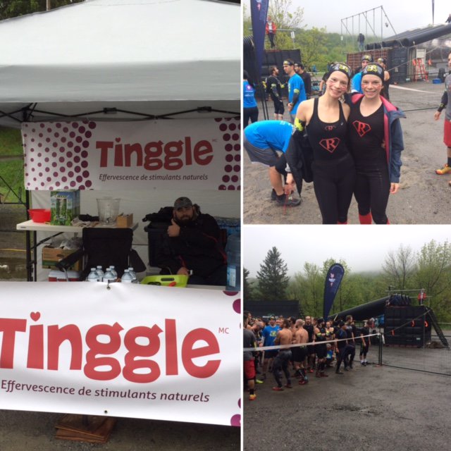 TinggleEnergy's tweet photo. On encourage les participants malgré la température! #tingglestimulant #xmanracemontreal https://t.co/x32HPqS9kk