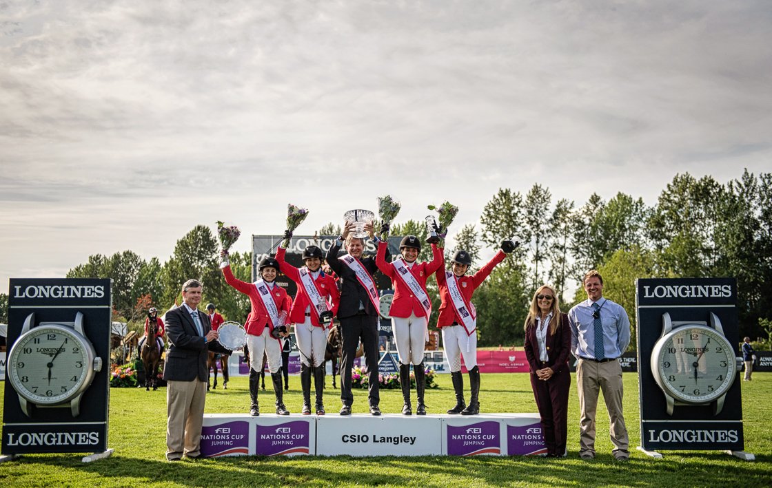 USETFoundation's tweet photo. #TeamUSA earned the top honors at the FEI Nations Cup™ CSIO4* Langley and lead the series standings to advance... - https://t.co/fxeH3tgEyK https://t.co/rz0QORdoxm