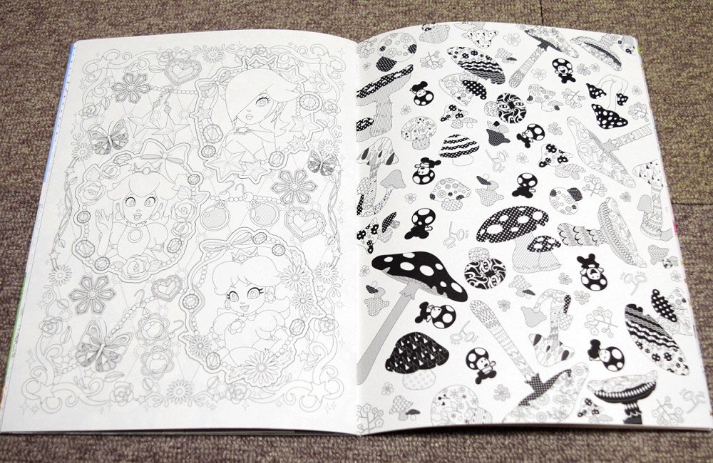 Kikai マリオファン スーパーマリオ プレミアムキャラ塗り絵 購入 プレミアムだけあって 目がしばしばするほど絵が 細かい 24ページ おまけのポストカード付き