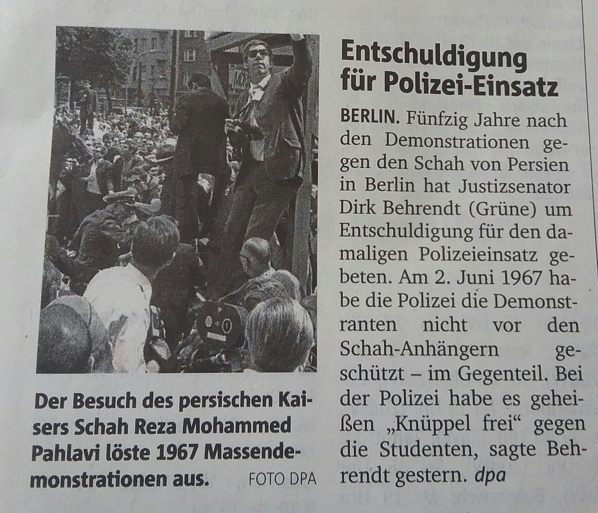 ProletDO's tweet photo. Späte Entschuldigung für einen Toten. Zu spät. #2Juni67 #BennoOhnesorge https://t.co/aX9MnnrruM