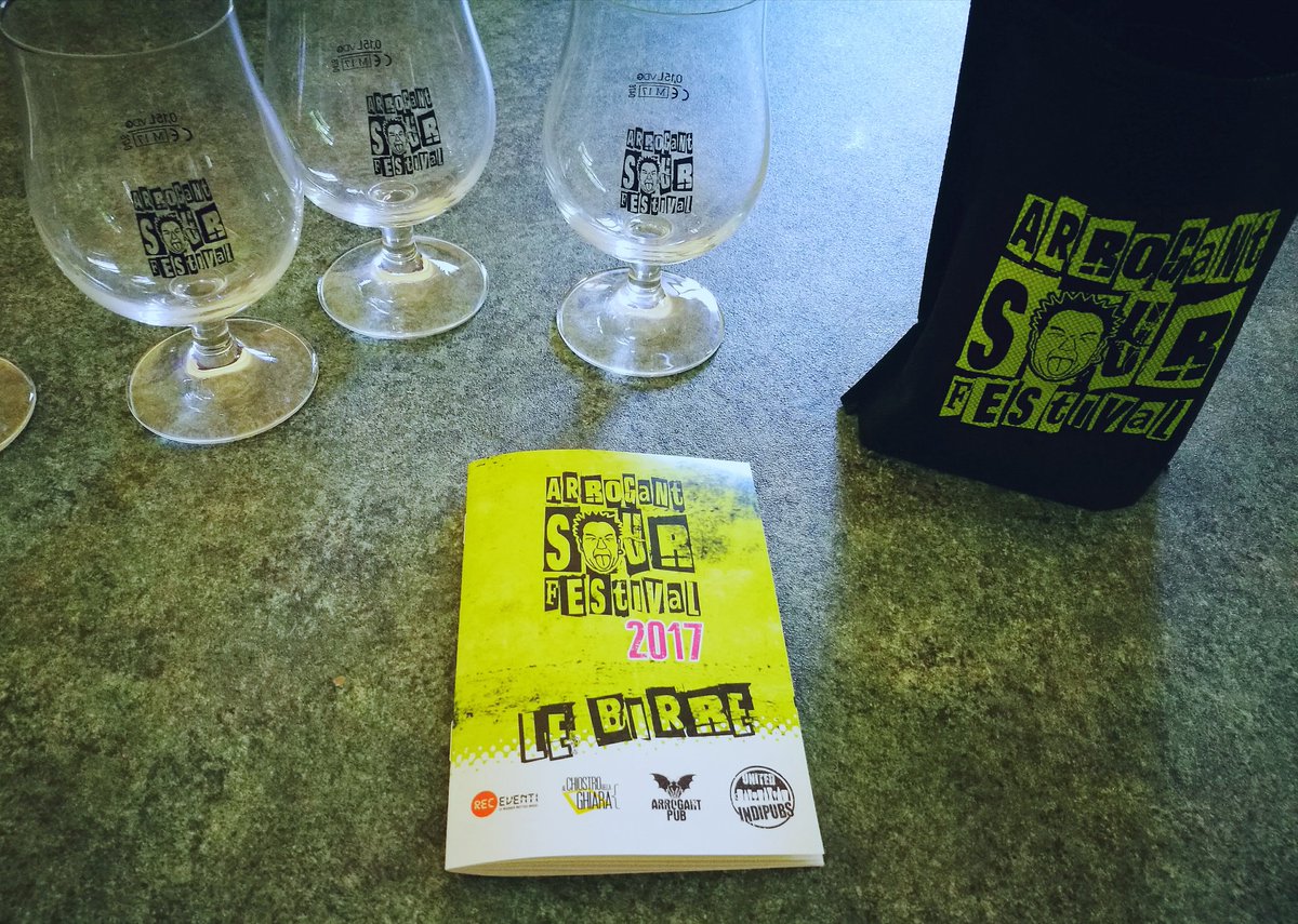 sigrid_nanut's tweet photo. Pronti per la degustazione arrogante con #Kuaska #ArrogantSourFestival #proudnsour #sourbeer https://t.co/bpocdZ43oS