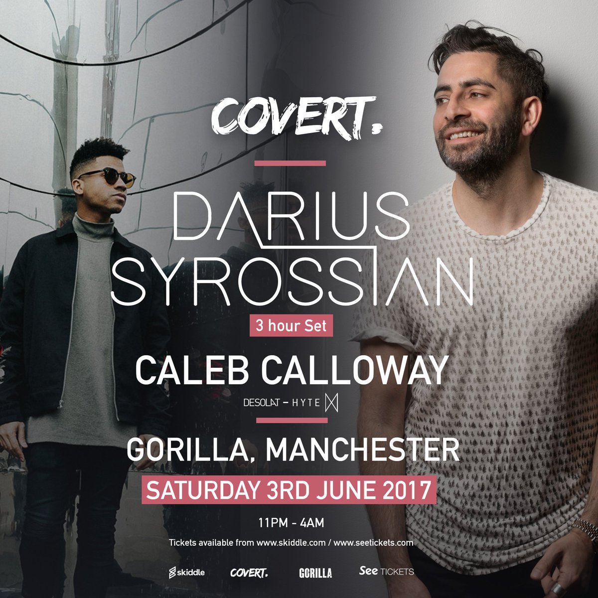 Tonight!!! <a href="/thisisgorilla/">GORILLA</a> 
<a href="/DariusSyrossian/">Darius Syrossian</a> 3 hour set! Support from @CalebCalloway 
Final tickets > skiddle.com/e/12970633