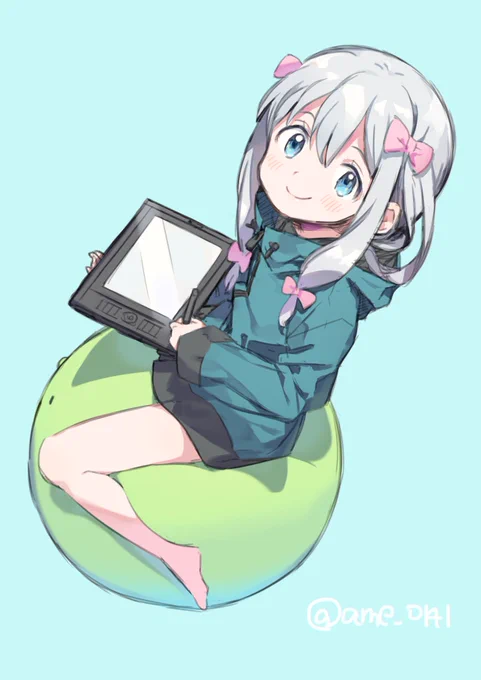 ペンタブ新しくしたので試し描きの紗霧ちゃん٩( 'ω' )و 
