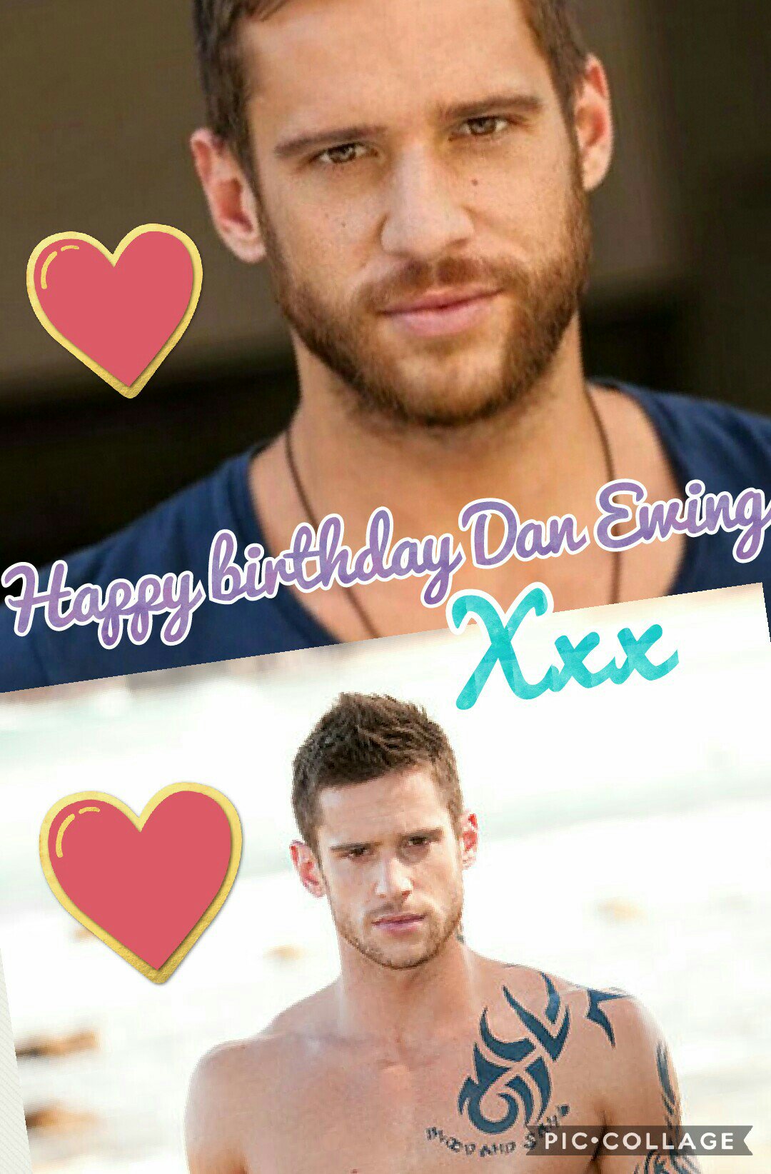 happy birthday to dan ewing hope you have a great day :) <3 x 