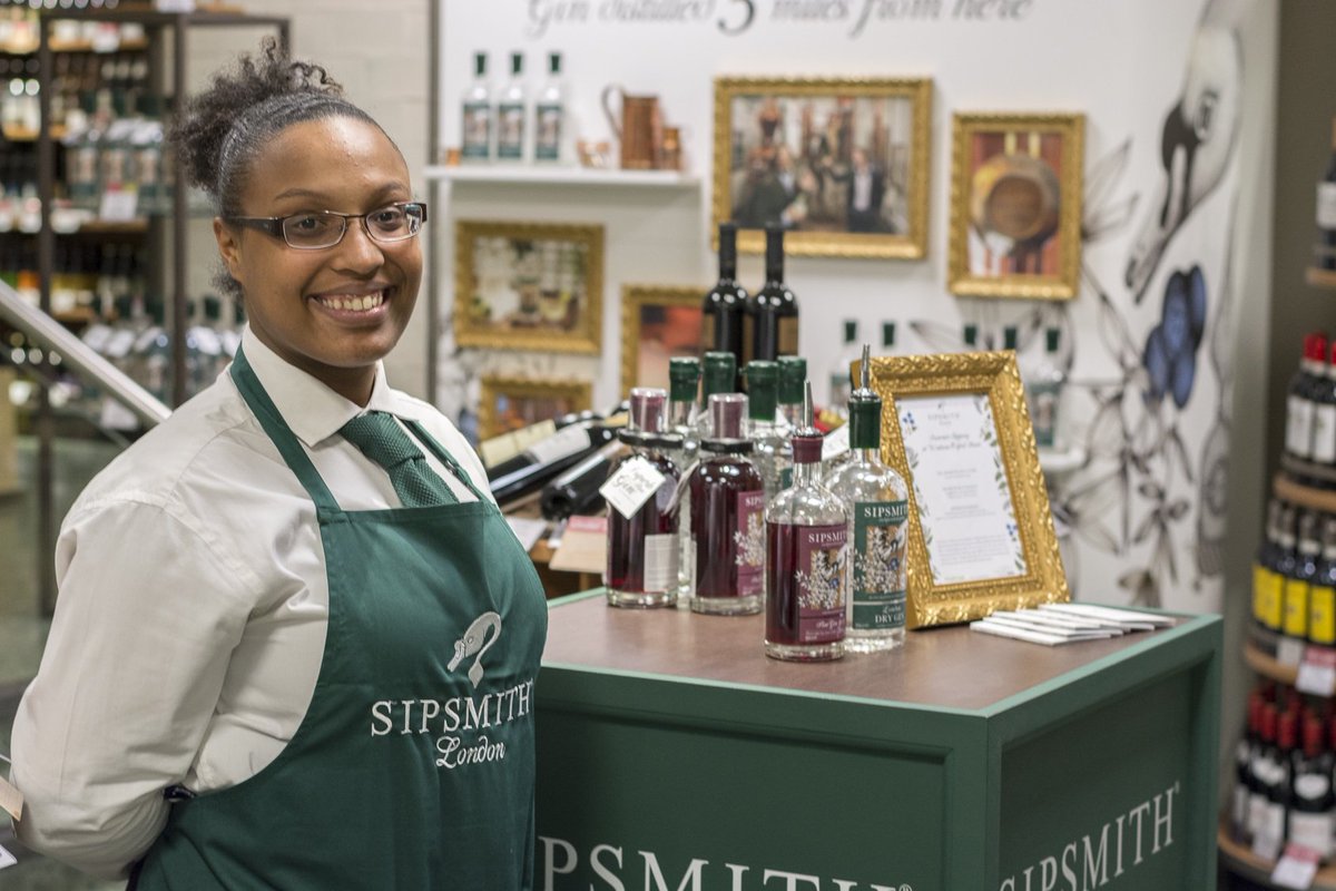 sipsmith's tweet image. Have you been into @waitrose at @johnlewisretail Oxford St? There's a free mini gin tipple in it for you...