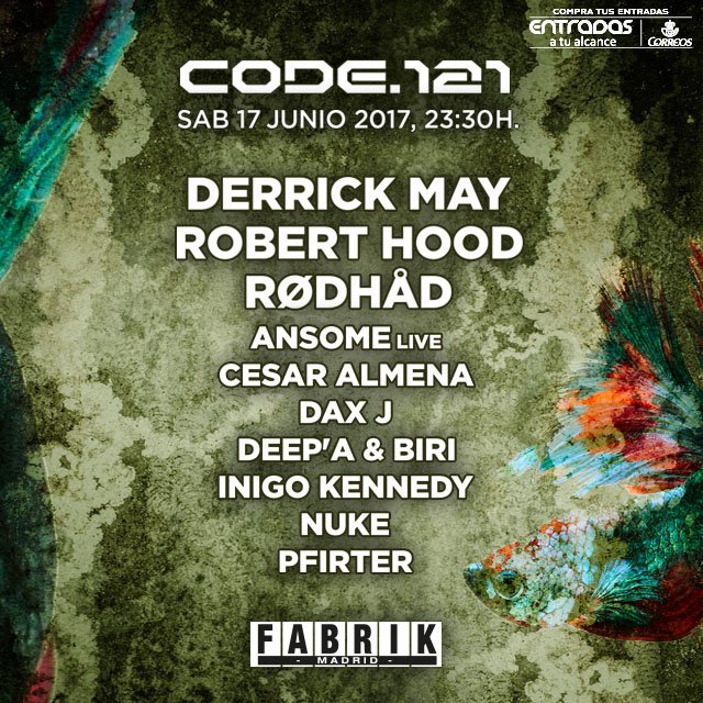 vivaticket_es's tweet photo. Un nuevo #CODE121 llega a @fabrikdiscoteca  el 17 de junio -> https://t.co/by3U1ESQ7s https://t.co/djBAuv2zof