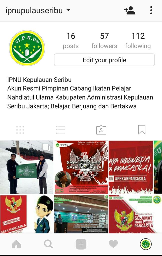 IPNUpulauseribu's tweet photo. Follow instagram kami ya rekan-rekanita dimana saja berada 😉🙏
#IPNU
#PelajarNU
#IPNUKepulauanSeribu https://t.co/axem4180Vt