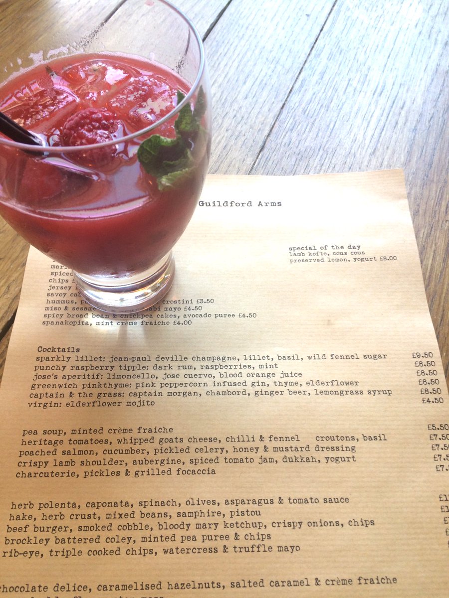 Punchy raspberry tipple - the latest addition to our cocktail list