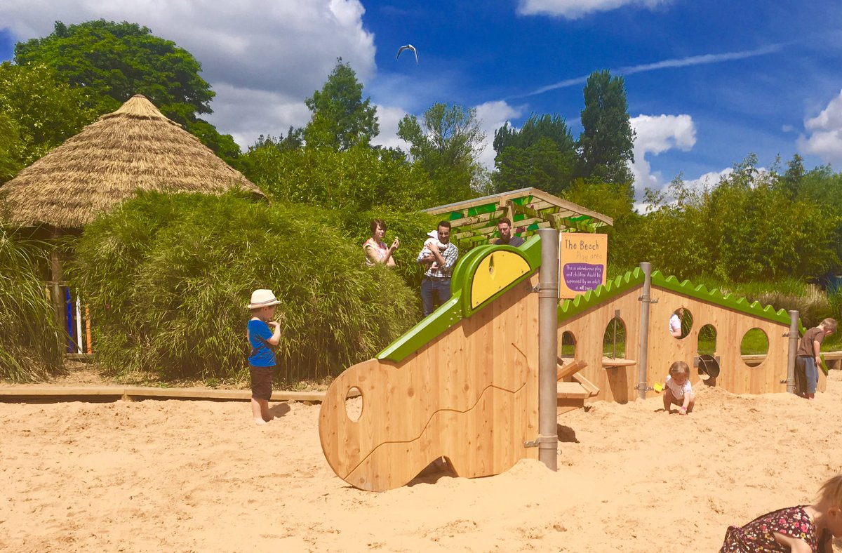 daviesandfoster's tweet photo. The new 'beach' &amp; children's play area at @chesterzoo is amazing! (We'd love to build something like this!) #chesterzoo #woodwork https://t.co/jA1vdAecu0