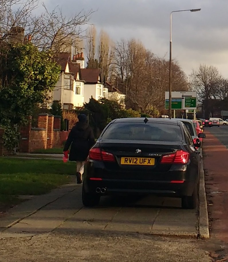 livepedestrian's tweet photo. No safe #walk2school on #WooltonRd #Childwall. Pavements used as permanent parking space. Vulnerable road users irrelevant? @MerPolTraffic https://t.co/zTbGOEcW7n
