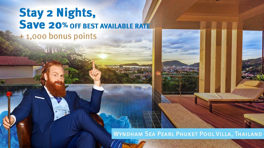 WyndhamRewards's tweet image. Summer savings are here! Stay 2 nights and save up to 20% off the Best Available Rate + earn 1,000 bonus pts. bit.ly/2pLeQPB