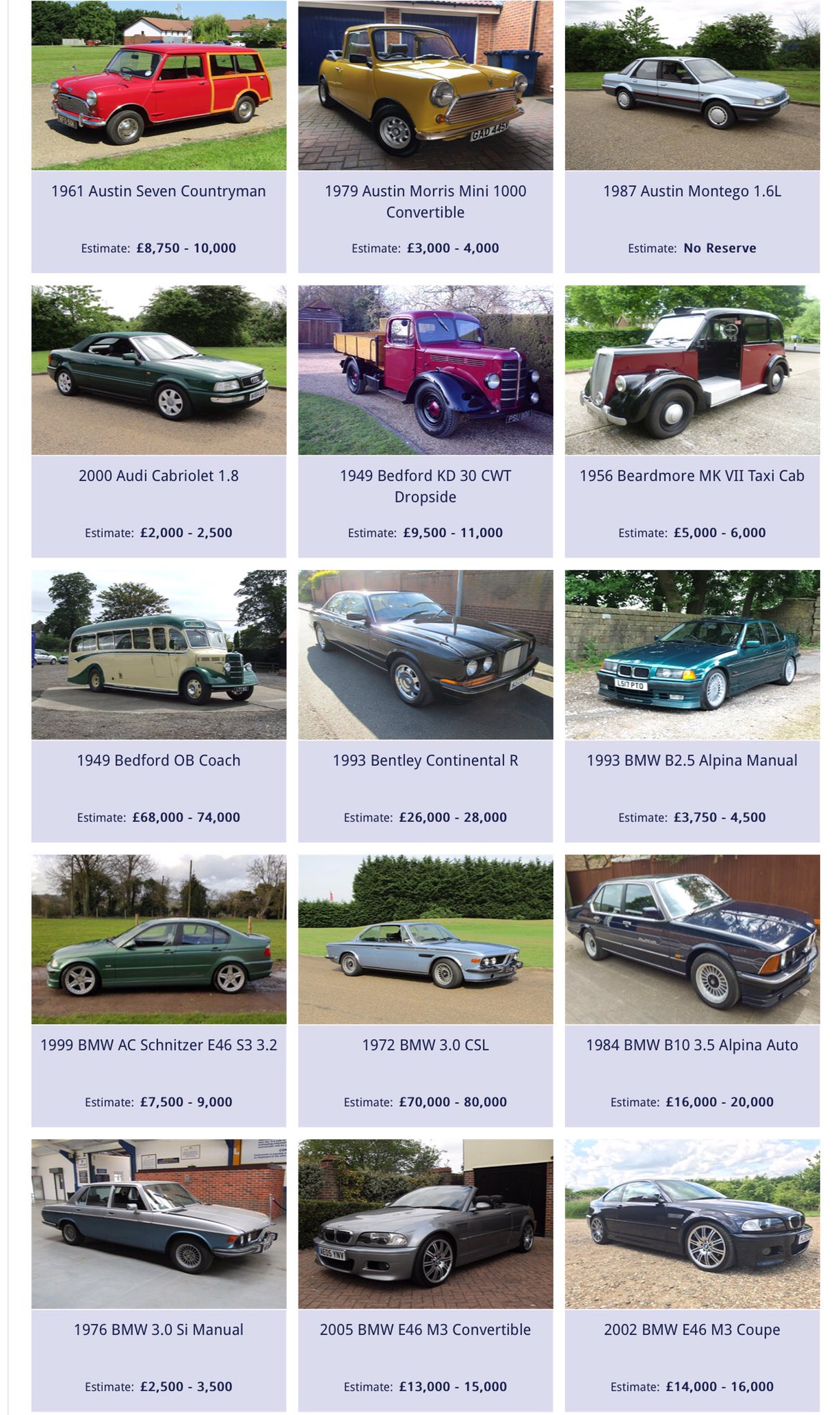 Anglia Car Auctions в Twitter "ClassicCar Auction 17th June 