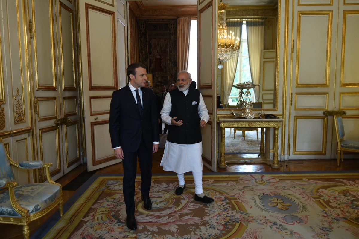 Modi- Macron Meeting | Counter Terrorism | Paris Climate Agreement