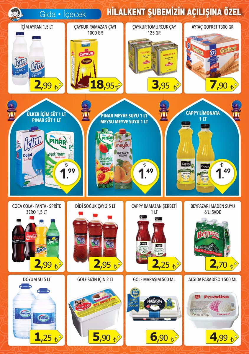 Hilalkent Düzgün AVM'ye özel İndirimler
Fırsat Ürünlerini Kaçırmayınız
01-11 Haziran
Düzgün Marketler Grubu
#market #erzurum #alışveriş