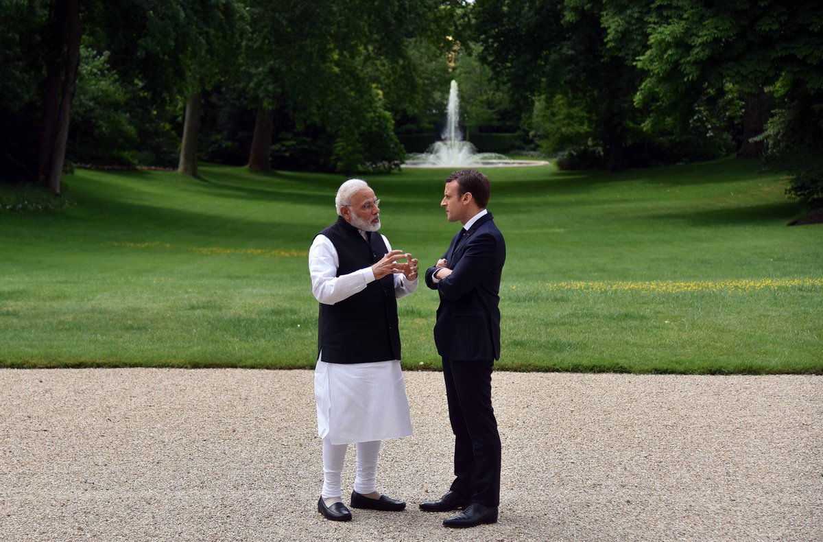 Modi- Macron Meeting | Counter Terrorism | Paris Climate Agreement