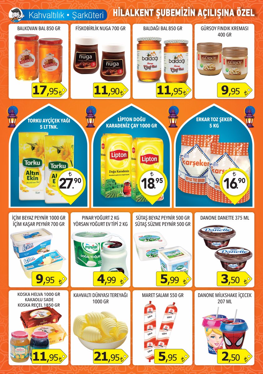 Hilalkent Düzgün AVM'ye özel İndirimler
Fırsat Ürünlerini Kaçırmayınız
01-11 Haziran
Düzgün Marketler Grubu
#market #erzurum #alışveriş