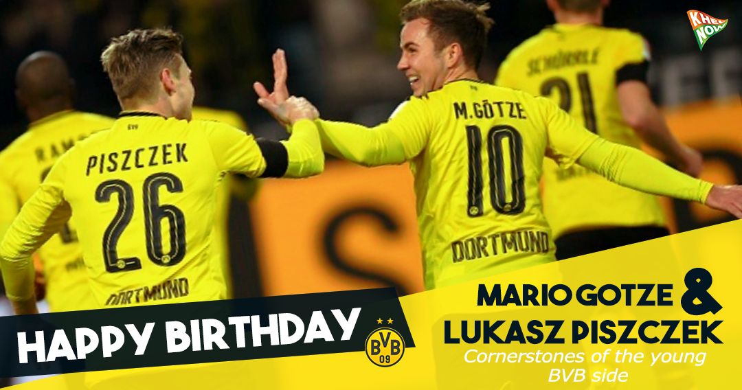 Happy birthday to the Borussia Dortmund pair of Mario Gotze and Lukasz Piszczek.    