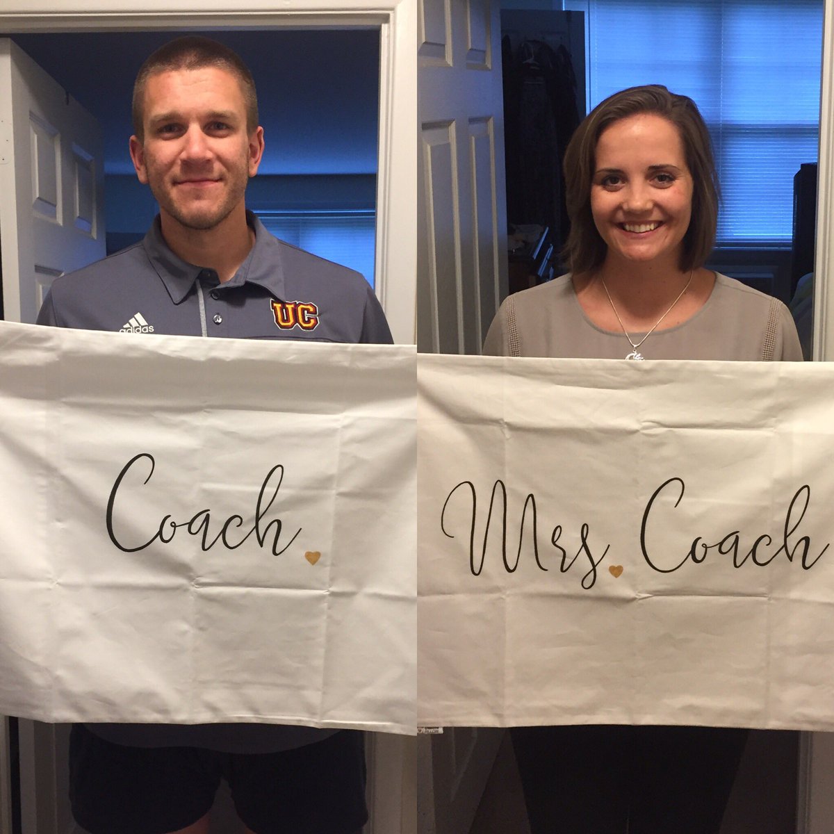 sup_LaLa's tweet photo. Match made in Medaille High heaven. Happy Ten Years Coach!! 💛💛💛💛💛💛💛💛💛💛@keithhack21 #MedailleCollege #Buffaloves #chapterten https://t.co/JDHcmkDhBH