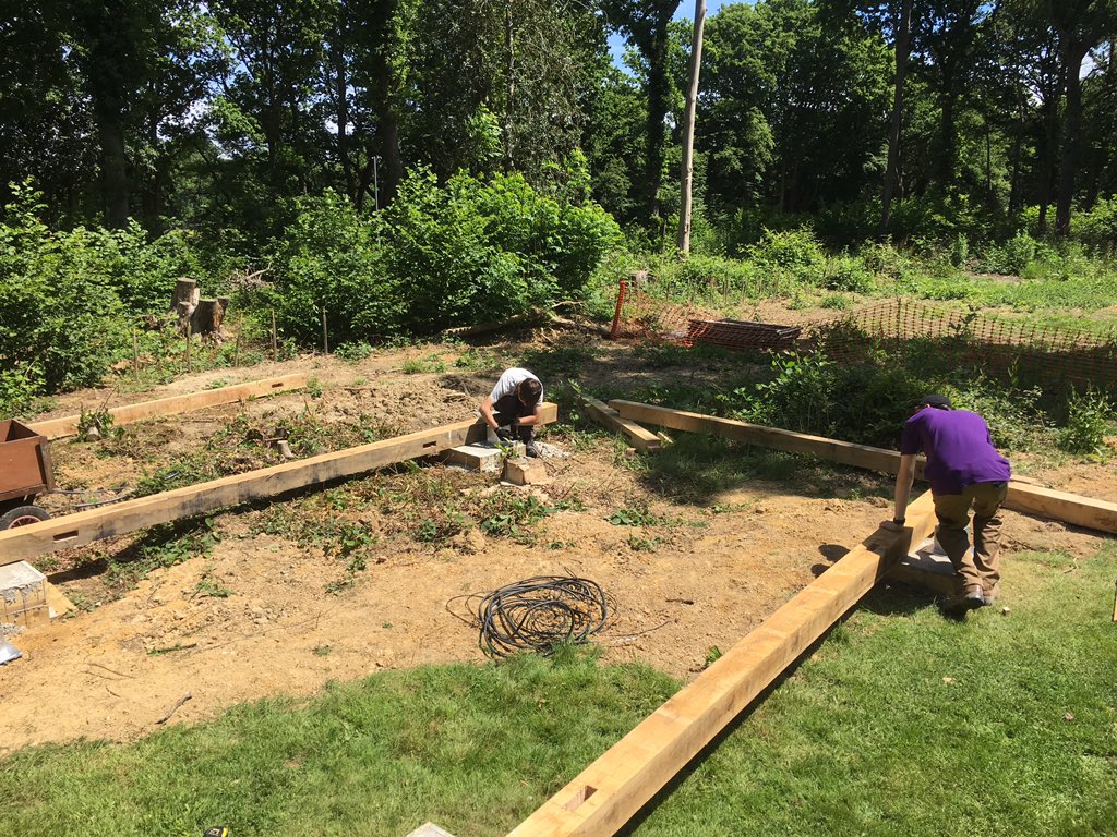 TMbravoscouts's tweet photo. Building the stage oak frame for camp 110 #camp110 #110 https://t.co/7Hs7es8yzS