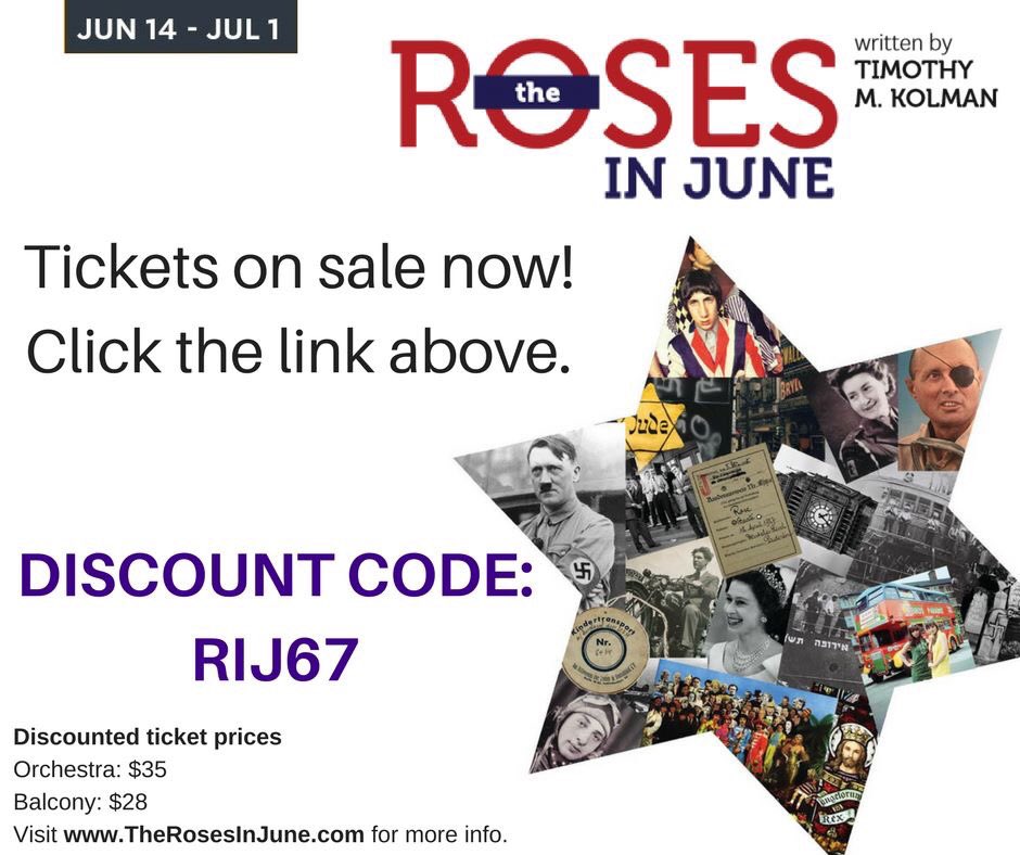 TheRosesInJune's tweet photo. A new play about #Antisemitism, #bullying &amp; the #kindertransport, coming to #Philly June14-July1. Tickets on sale: https://t.co/XctZcIND5u https://t.co/420sGny8Fo