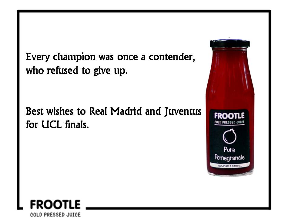 letsfrootle's tweet image. #UCLFinals #LetsFrootle #HealthyAddiction #ColdPressedJuice