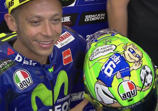 Grazie <a href="/ValeYellow46/">Valentino Rossi</a>, in bocca al lupo per domani! Siamo tutti con te! #mojefaccioercucchiaio