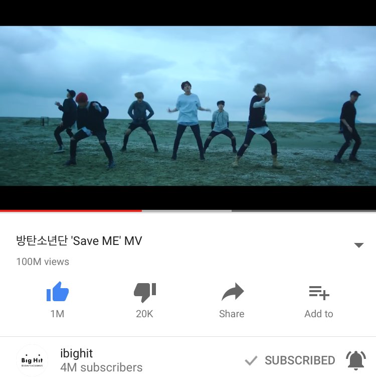 BTSEuropeARMY's tweet photo. A.R.M.Y's WE DID IT!! SAVE ME MV HAVE NOW 100M+ VIEWS!! #BTS #SaveMeMv @BTS_twt https://t.co/AjyAzOKxqw