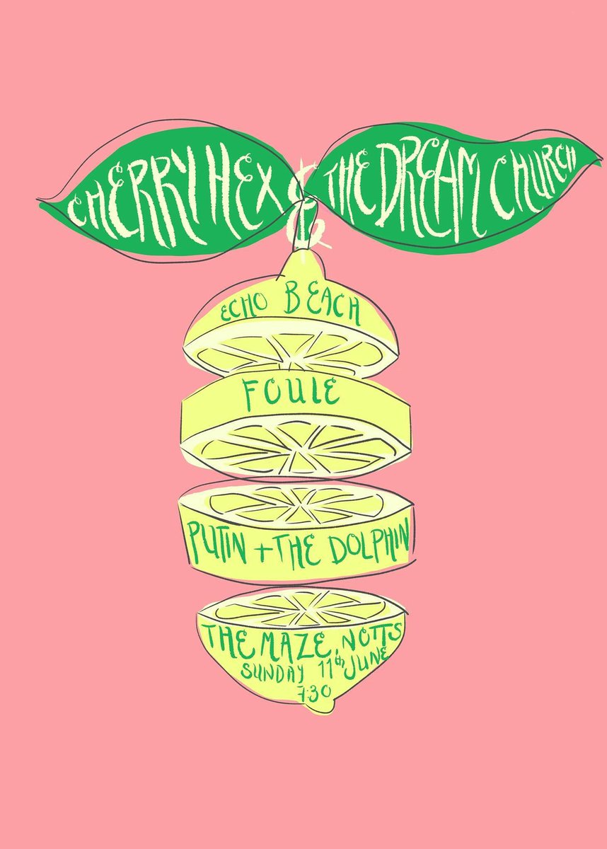 Friendss! we're having a party down at <a href="/themazenotts/">The Maze</a> sunday (11th) with some of our fav bands in the world🤘come + have a boogie with us 💚🍋