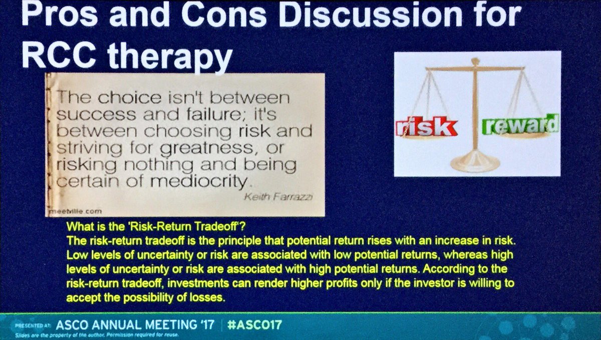 Can't agree with message on the left.
Sometimes the best option is not to treat #kidneycancer immediately.
#ASCO17