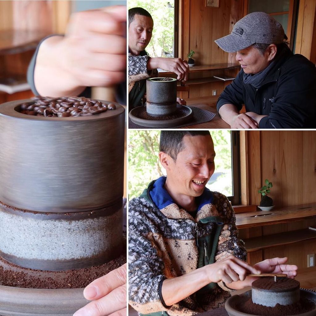 BeGenkiInt's tweet photo. First time grinding #coffee with a stone mill! A little effort makes a great cup of coffee! ・
・
・
#coffeetime #stonemill #grinder #handmade… https://t.co/RRURjWqLLQ