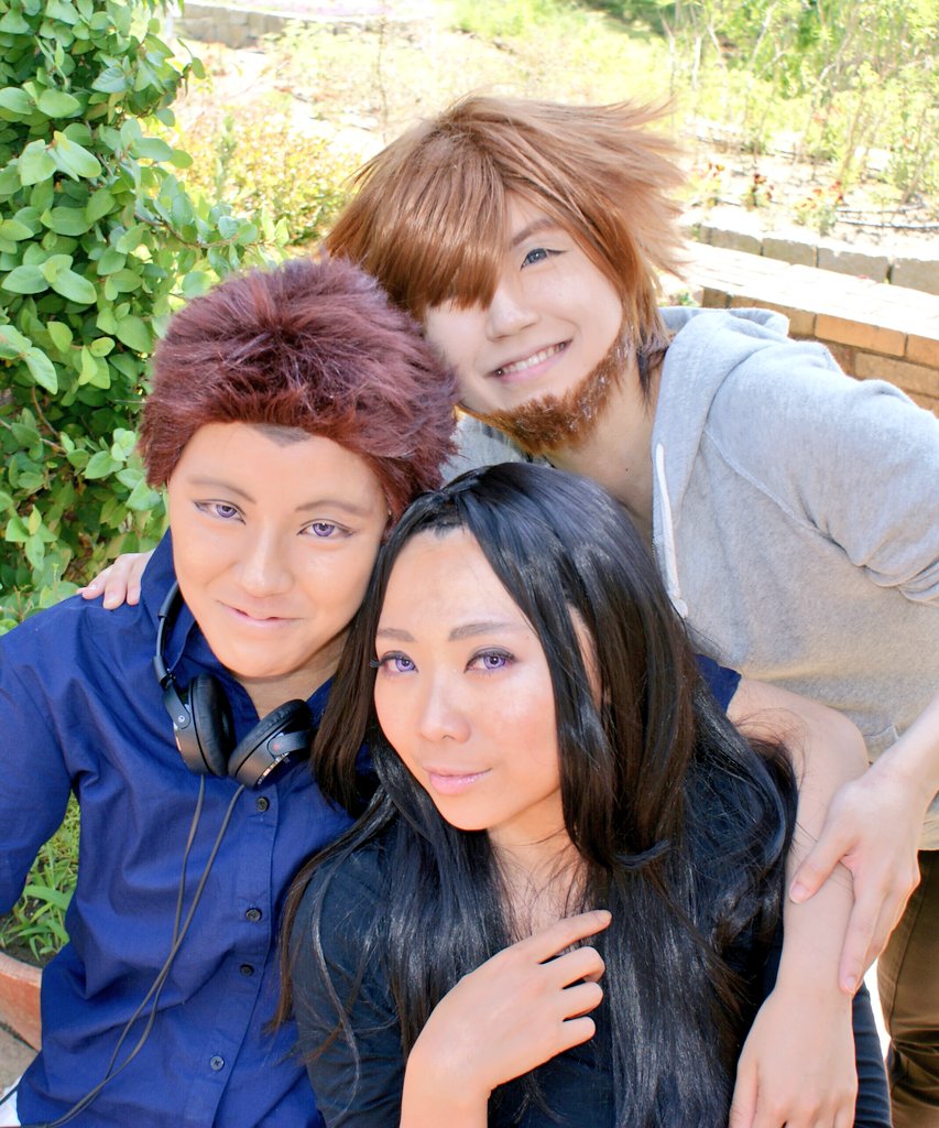 nishikiakko's tweet image. #コスプレ #ミケーレ #エミル #サーラ #YOI

エミミケサーラでピクニック🙆🙆💮💮

ミケーレ　タロさん
エミル　匿名
サーラ　錦(にしき)