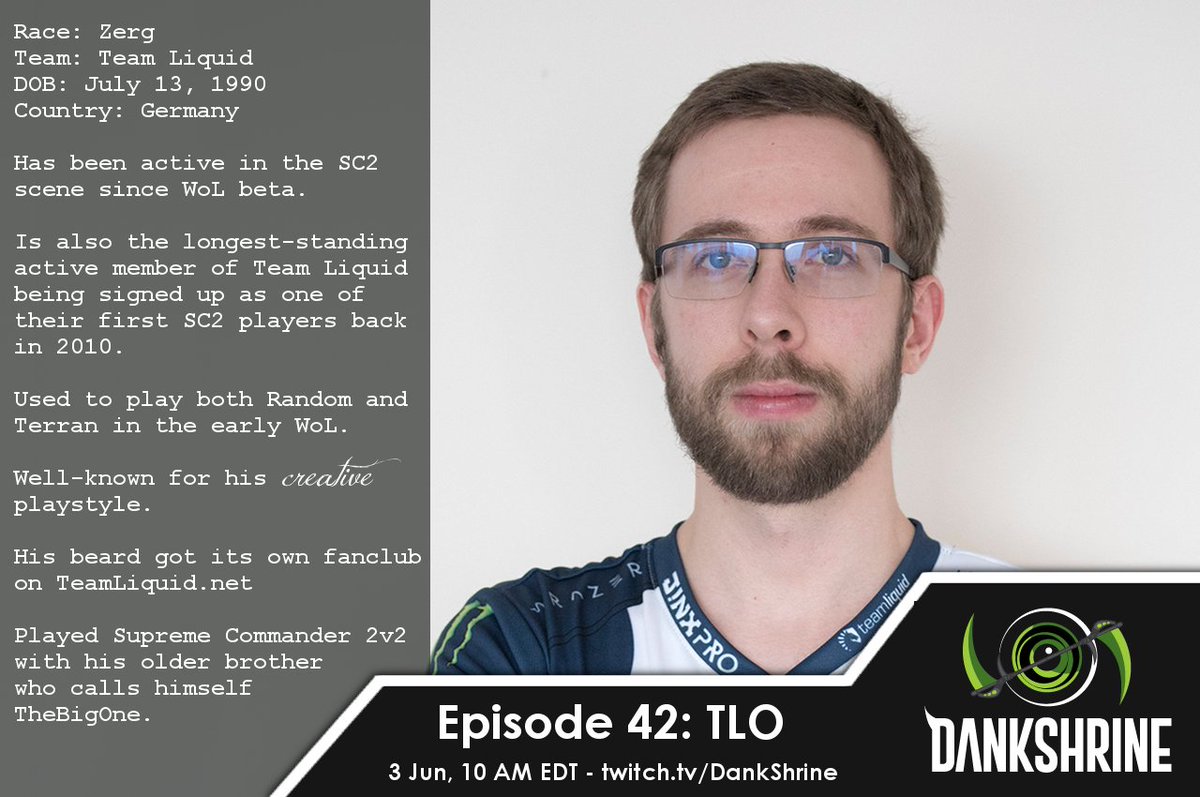 Guys come hang out with us and @LiquidTLO before WCS EU Day 2

Twitch.tv/dankshrine
<a href="/slothesports/">Sloth E-Sports LLC</a> <a href="/esportstarcraft/">StarCraft Esports</a>