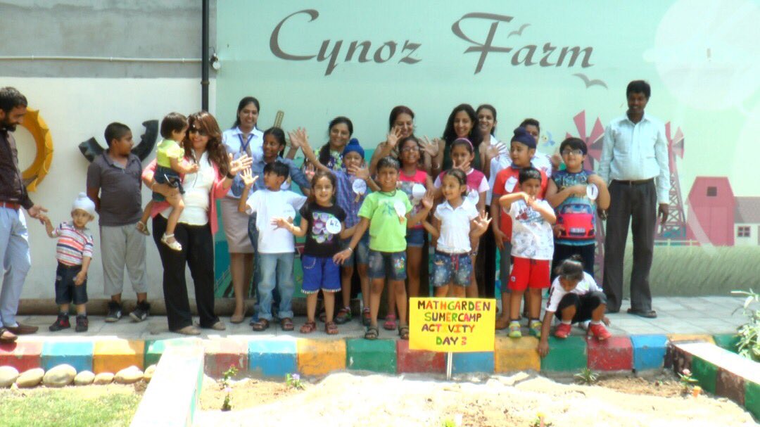 Jcjschool's tweet photo. The kids are enjoying while learning!! https://t.co/Ri7VLNakU7 Summer camp activities at #TheCynosureLdh #munchablemath #mathgarden https://t.co/AQzYUDo8iA