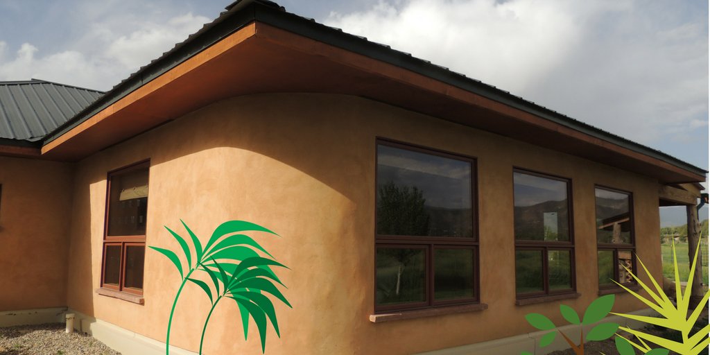 periaptt's tweet photo. Check out the #papercrete house I built. It's #PassiveSolar. Love it! #hempcrete #strawbalehouse #GoGreen #EcoFriendly #How2BuildGreen https://t.co/axDQqaEvCe
