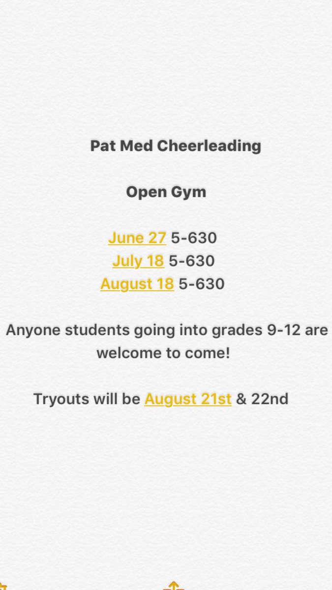 Anyone interested in trying out should be there!