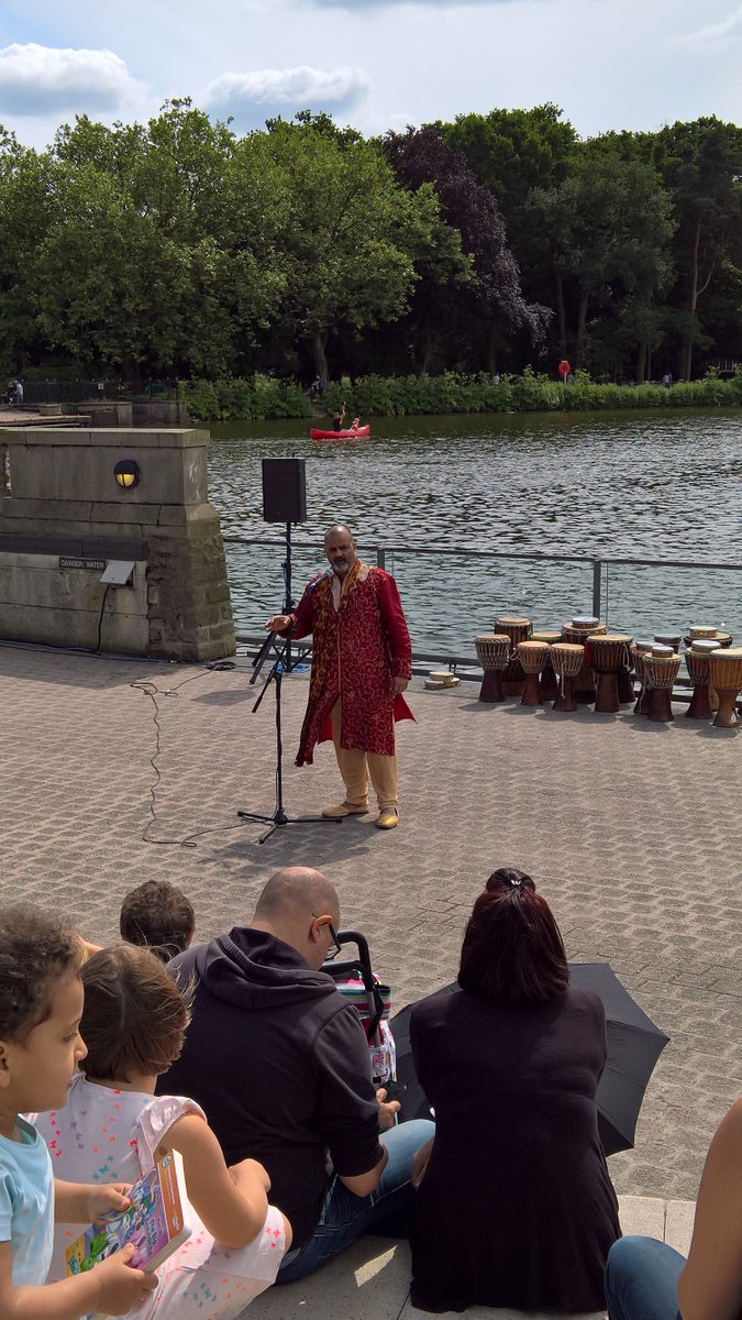 ShonaSands's tweet photo. Peter Chand storyteller extraordinaire #Wheee17 @LakesideArts today and tomorrow https://t.co/AOI7jRRmGF
