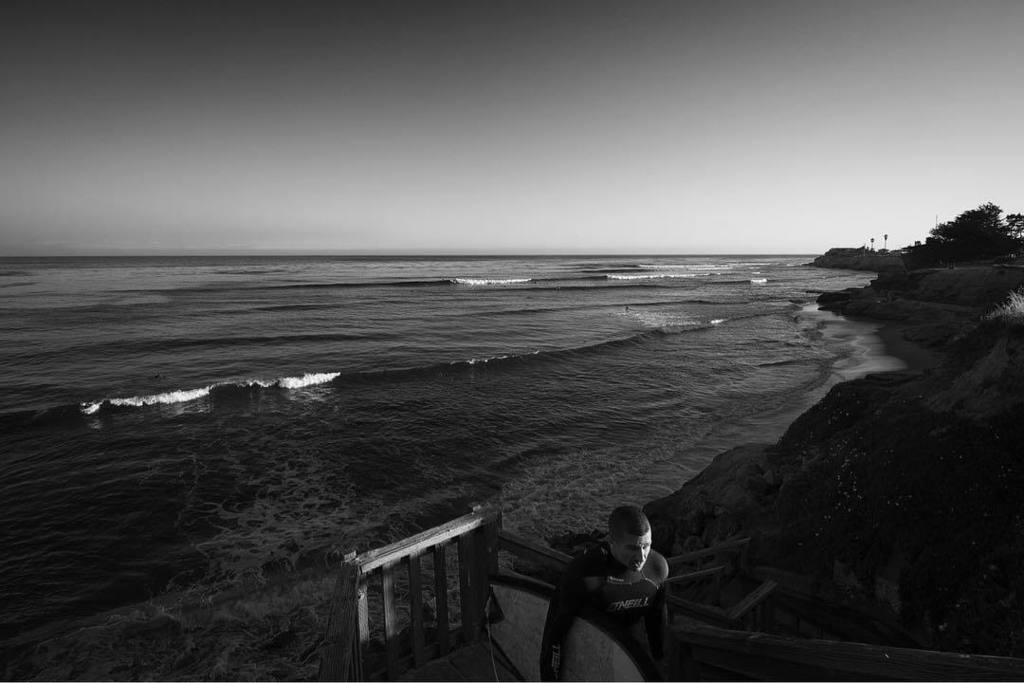 sharemerica's tweet photo. Taken from The Hook, looking down to Pleasure Point. Unknown surfer. April 2016. #oneill #sanacruz #surfing #surfe… https://t.co/4kSxIm5g8V https://t.co/8SJqNrhgub