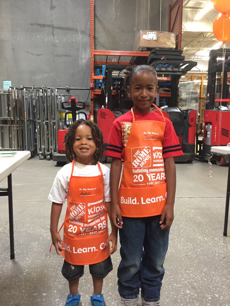 Aden and John! 1st up at The Kids Workshop this morning! Gonna have a good day!