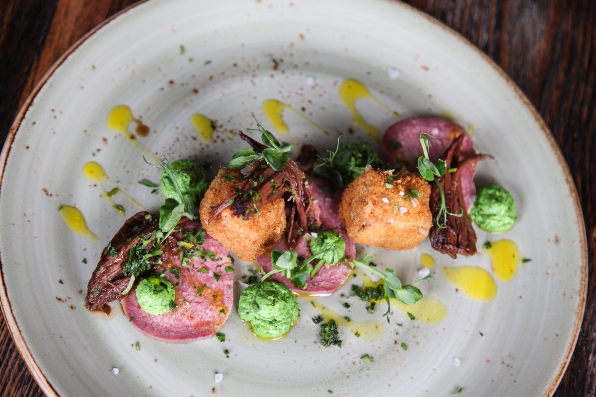 Keep your tongue firmly in cheek! Our philosophy since 2014! Come and try our signature starter for yourself! Book online or 01937587897.