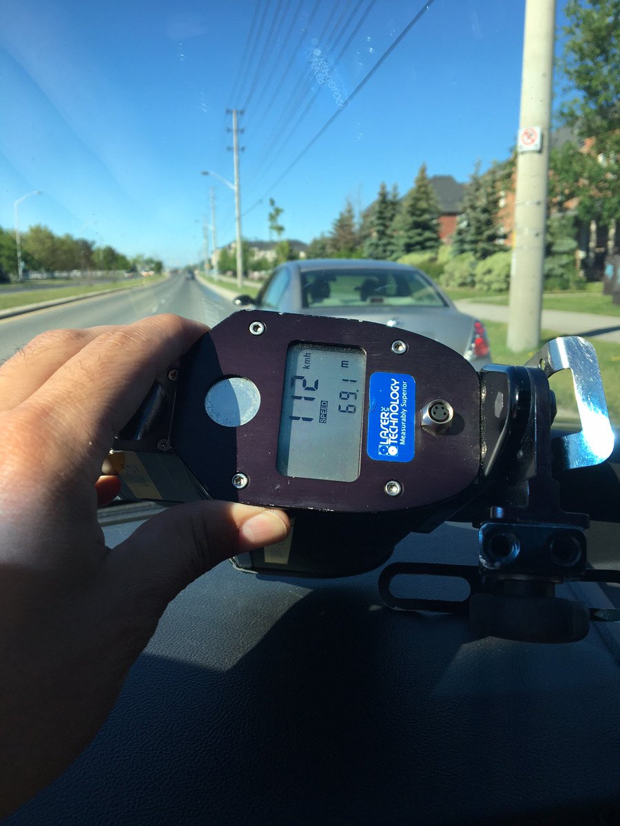 Nice day out there. We are out doing radar. We got this driver doing 52 over on Derry. Slow down. ^cjc https://t.co/yHoFMb0kI1