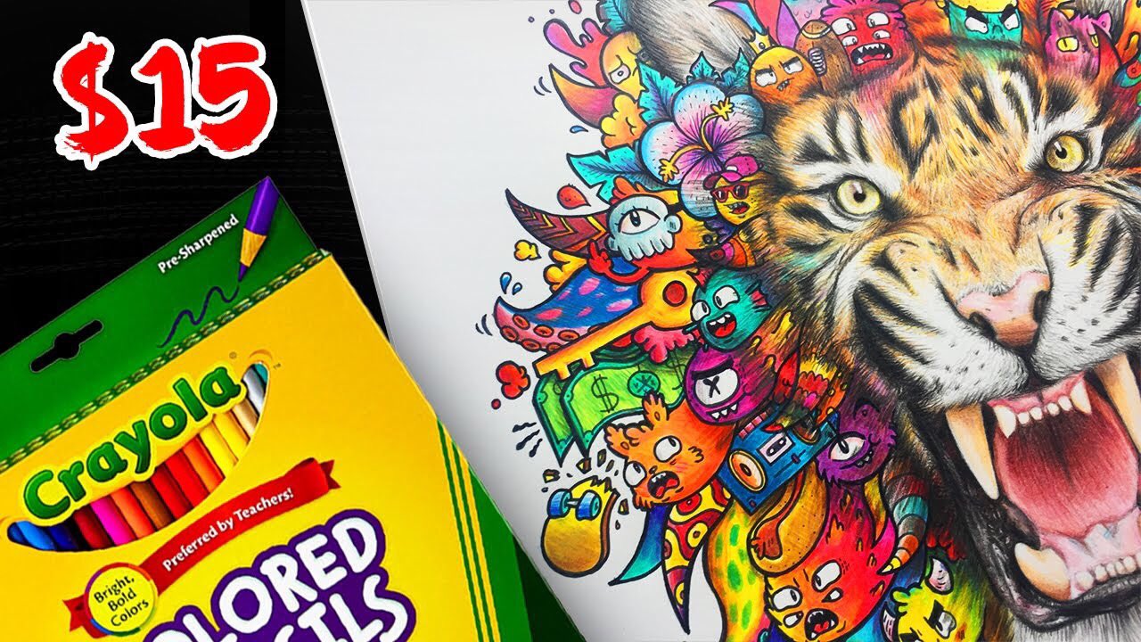 Vexx on Twitter "Cheap Art Supplies Challenge 🔥 artwork made with the cheapest art materials