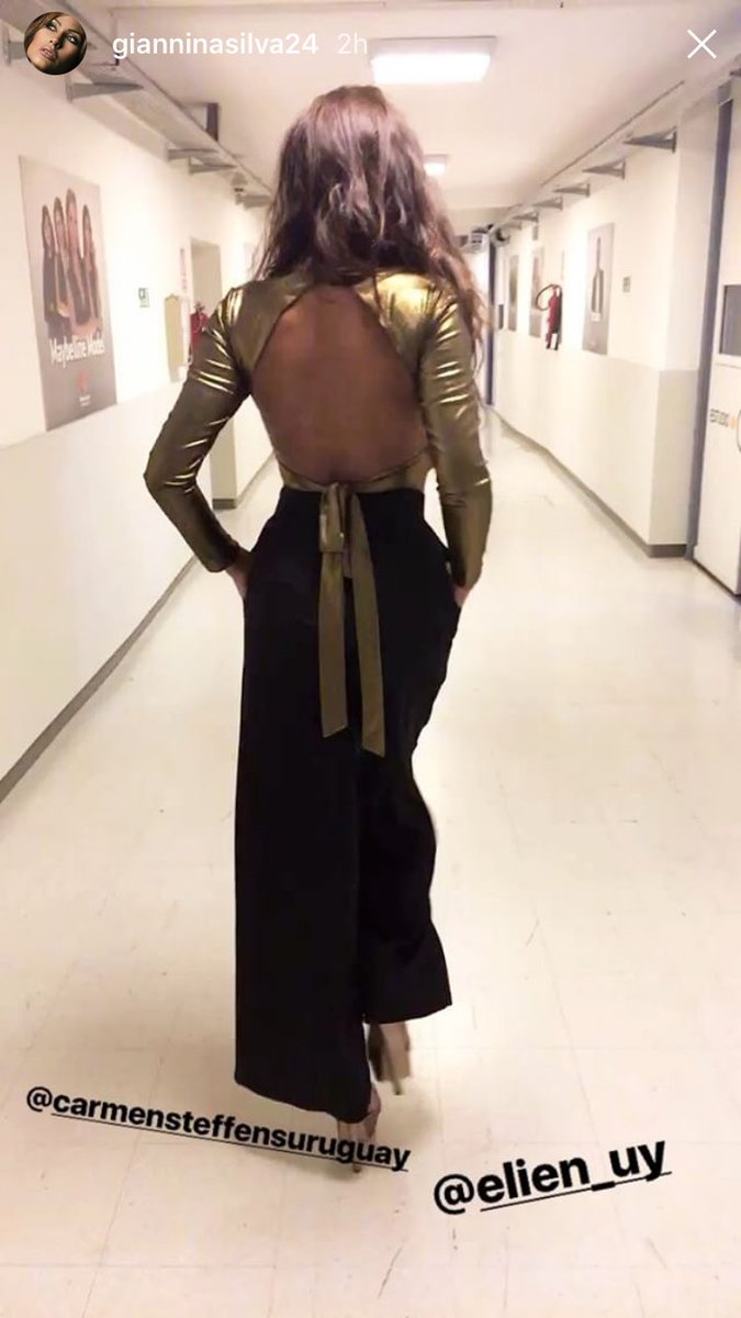 elien_uy's tweet photo. Hermosa @Gianninasilvaok ayer en @MonteCarloTV con total look #Duncancollection #inviernoelien 🖤⚡️ https://t.co/XeDrVZVHk6