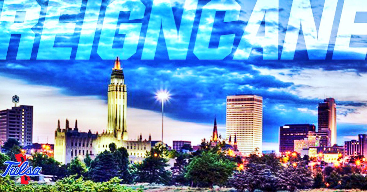 TulsaFootball's tweet photo. Thankful to represent such a beautiful city! #TulsaViews #ReignCane ππ @CoachPMonty https://t.co/QRW0XGiCbs
