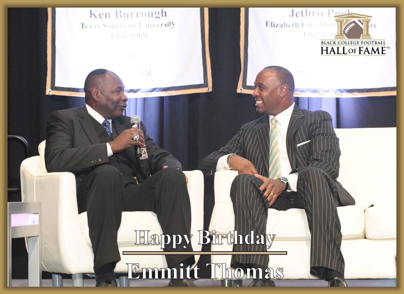 Happy birthday to Black College Football Hall of Fame Class of 2016 Inductee, Emmitt Thomas!
 