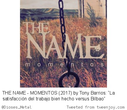 Dioses_Metal's tweet photo. https://t.co/qM9O7VGtdT #CriticasDDM #TheName #Momentos @BadDeathRecords @Anthonyy72 https://t.co/HV8cYVBcvW
