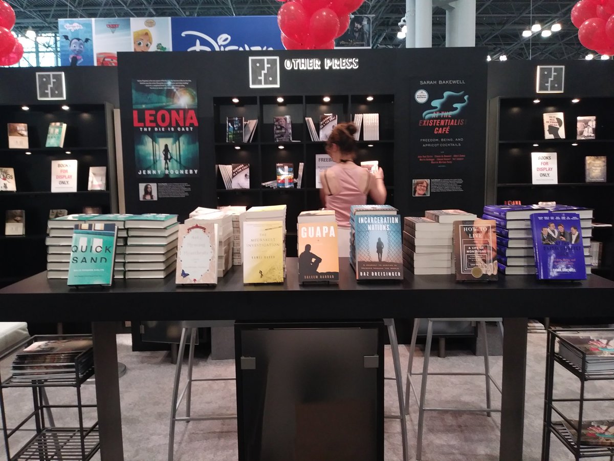 otherpress's tweet photo. #BookCon2017 at booth 2012! @MalinPGiolito @sysh @Sarah_Bakewell @bazdreisinger https://t.co/9Pk6yqtkOh