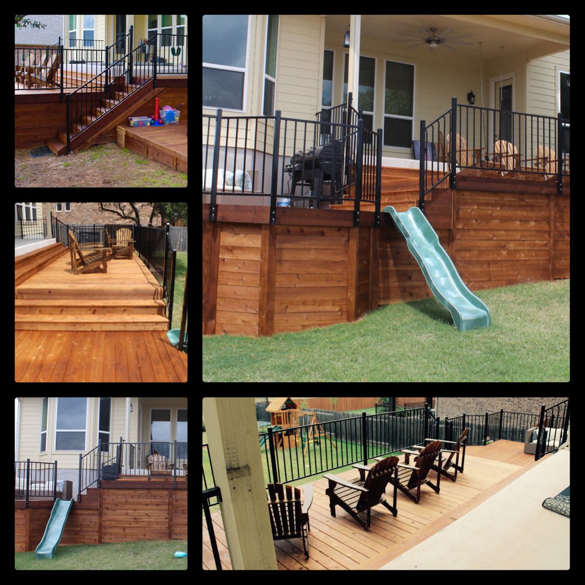 HCoutdoorliving's tweet image. #Deck project after pics! How about that slide?! #austincontractor ##austinrealestate #outdoorlivingaustin